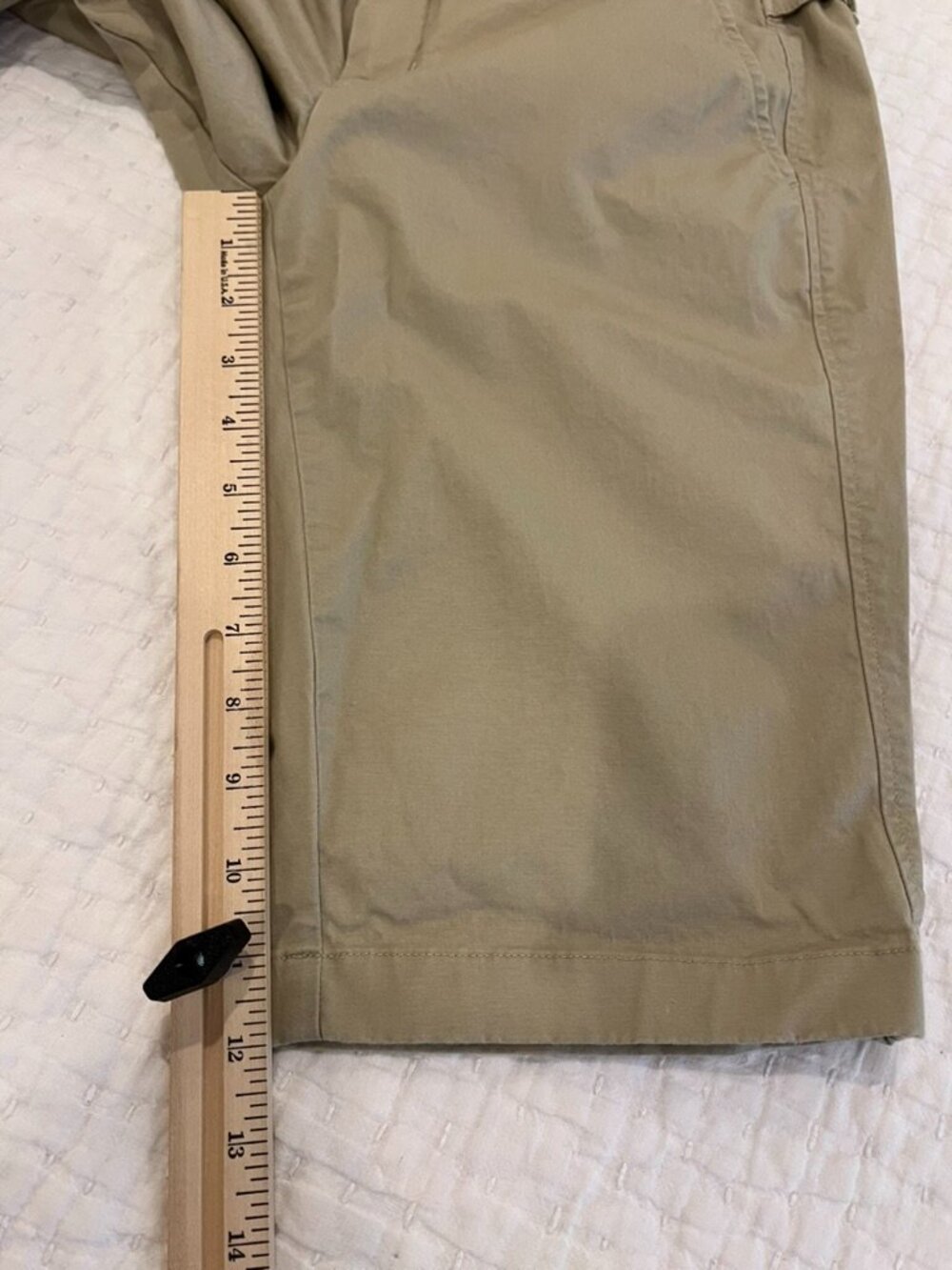 Vince Shorts Womens 6 Tan Khaki Bermuda Cotton Twill Stretch Casual Beach Preppy - Picture 12 of 13